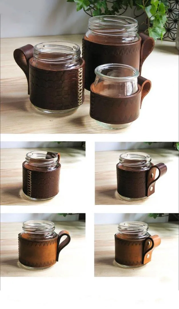 Premium Leather Cup Holder – Corporate Gift - Image 1