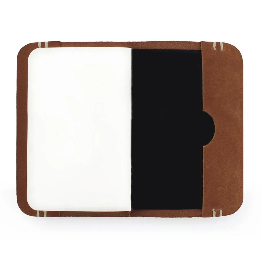 Camel Leather A5 Notebook Cover - Image 1