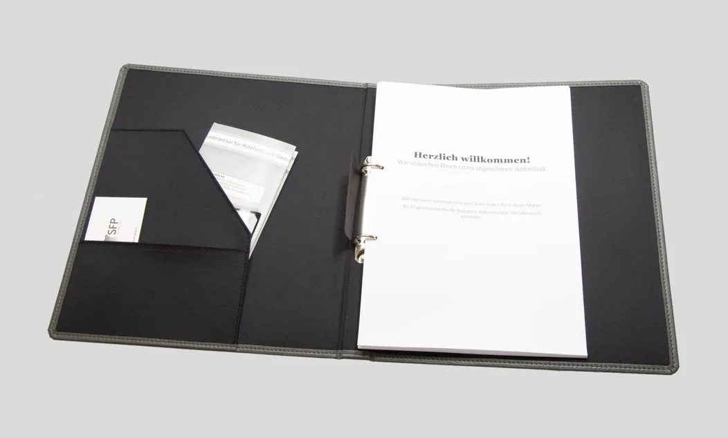 Classic A4 Leather Folder for Corporate Gifting - Image 1